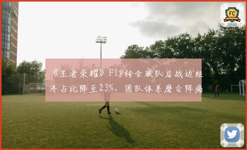 《王者荣耀》Fly转会狼队后战边经济占比降至23%，团队体系磨合阵痛显现